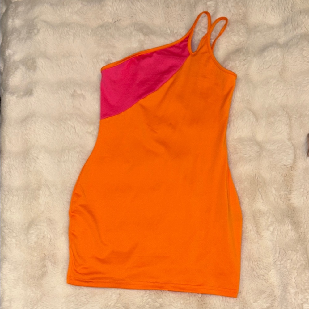 SHEIN Bright Orange Dress 🍊